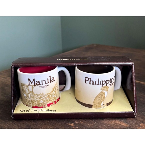 Starbucks Other - Pair of Starbucks Demitasse Global Series Manilla & Philippines